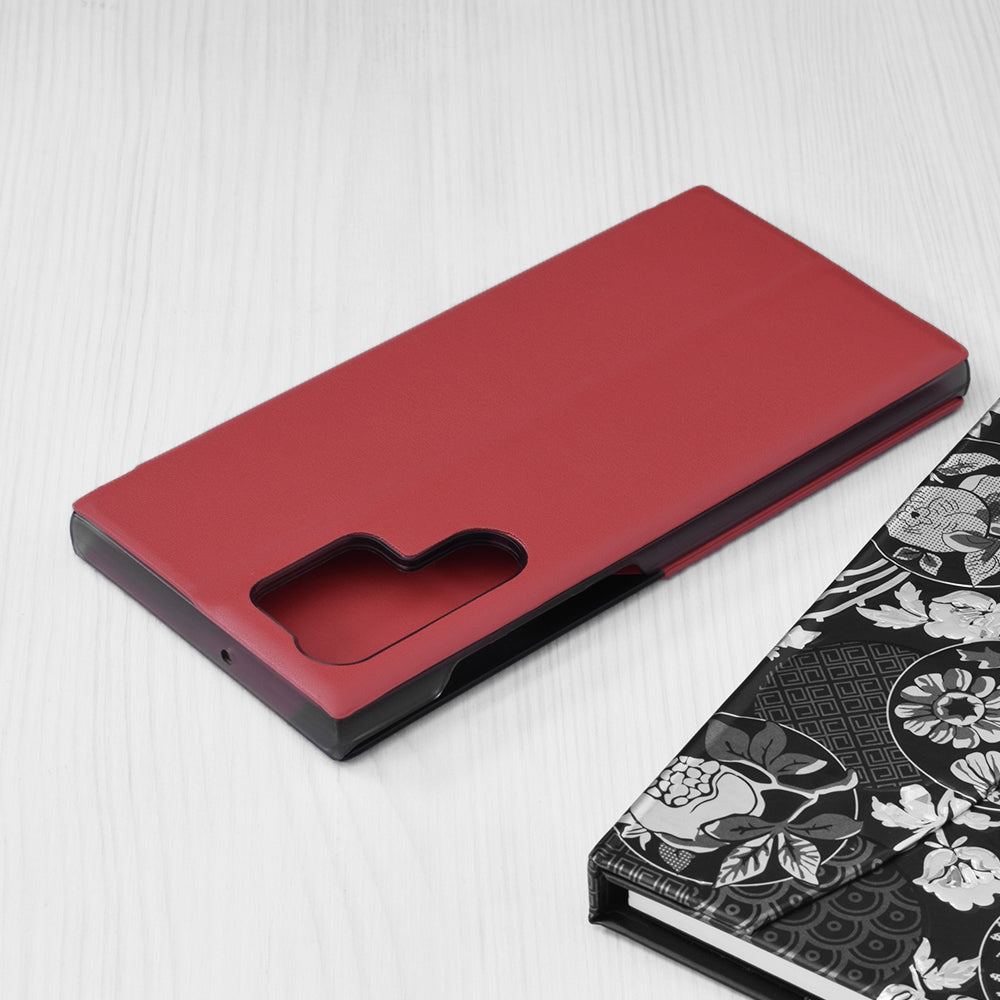 Funda para Samsung Galaxy S22 Ultra 5G S908, Techsuit, eFold, Roja