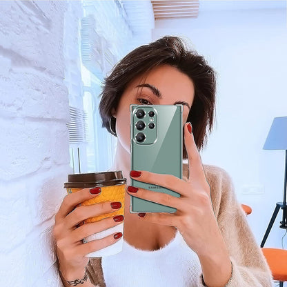 Funda para Samsung Galaxy S22 Ultra 5G S908, Techsuit, Antigolpes Transparente, Transparente