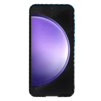 Funda para Samsung Galaxy S23 FE S711, Techsuit, Carbonite FiberShell, Negra Azul