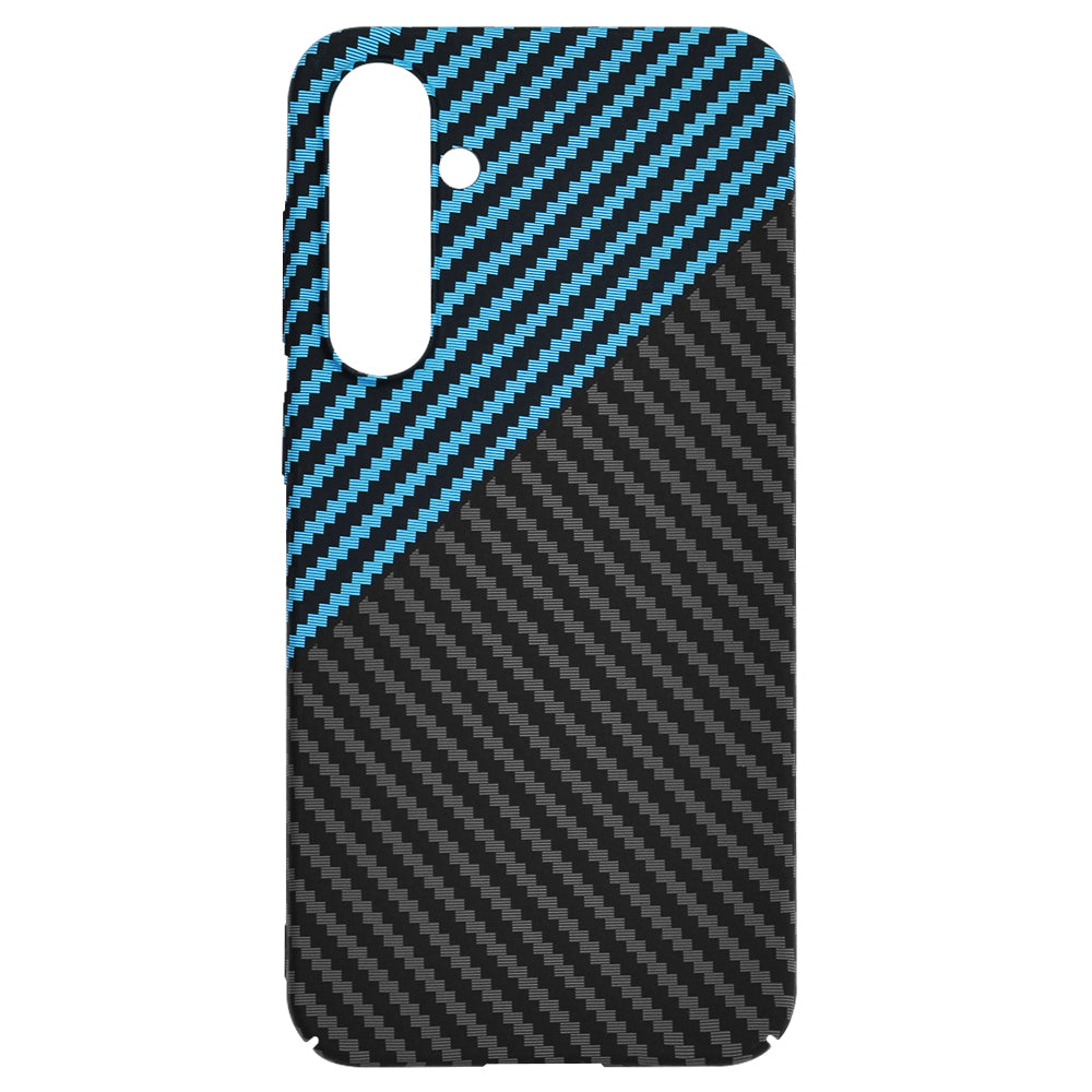 Funda para Samsung Galaxy S23 FE S711, Techsuit, Carbonite FiberShell, Negra Azul