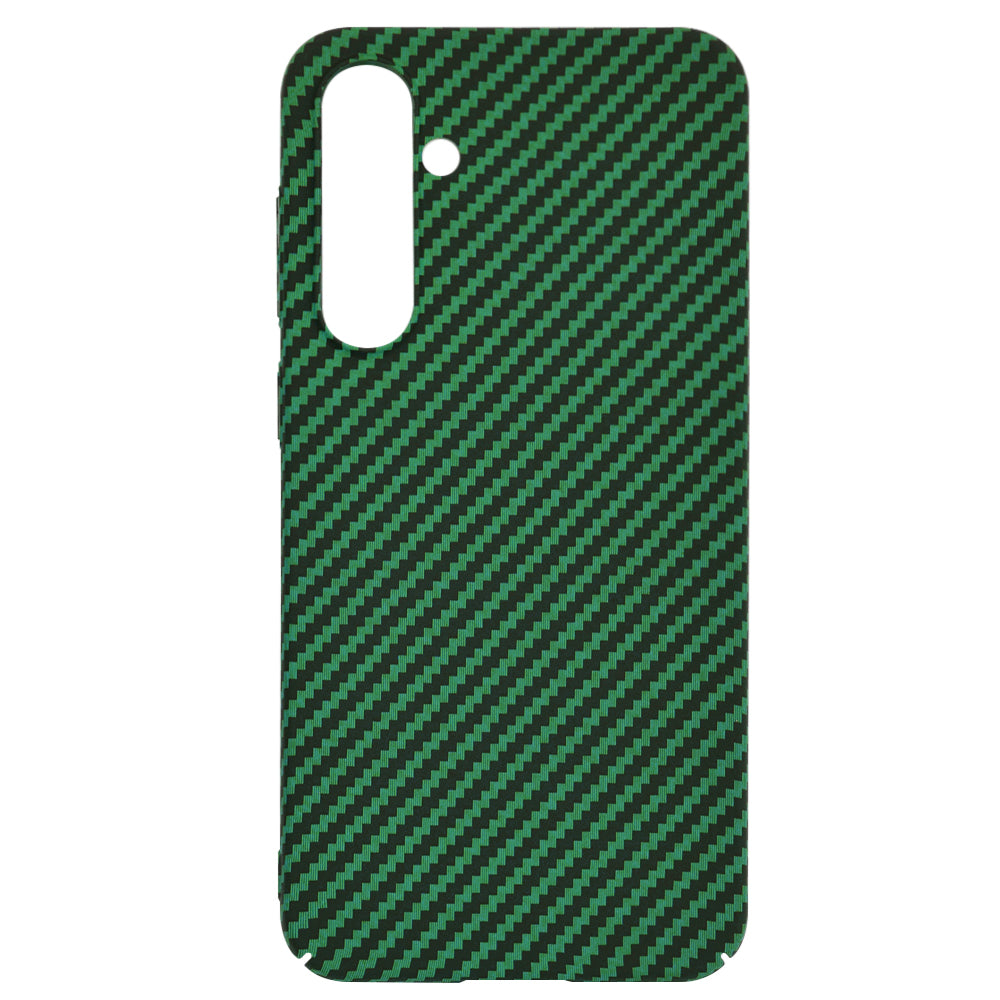 Funda para Samsung Galaxy S23 FE S711, Techsuit, Carbonite FiberShell, Verde