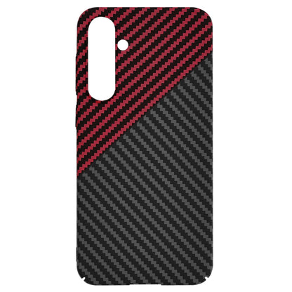 Funda para Samsung Galaxy S23 FE S711, Techsuit, Carbonite FiberShell, Negra Roja