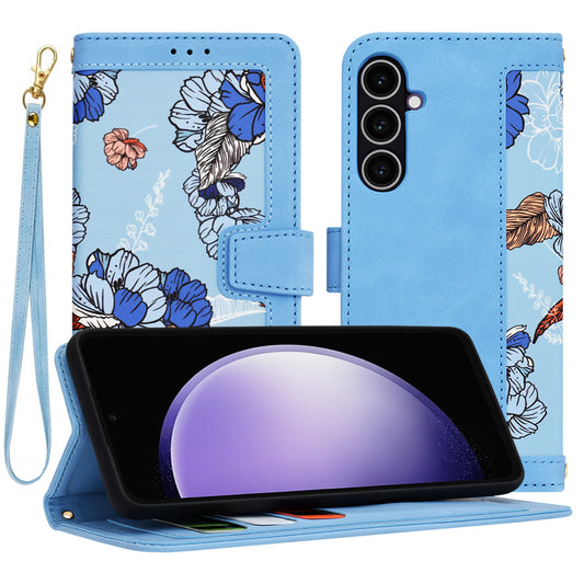 Funda para Samsung Galaxy S23 FE S711, Techsuit, FlipCraft, Azul