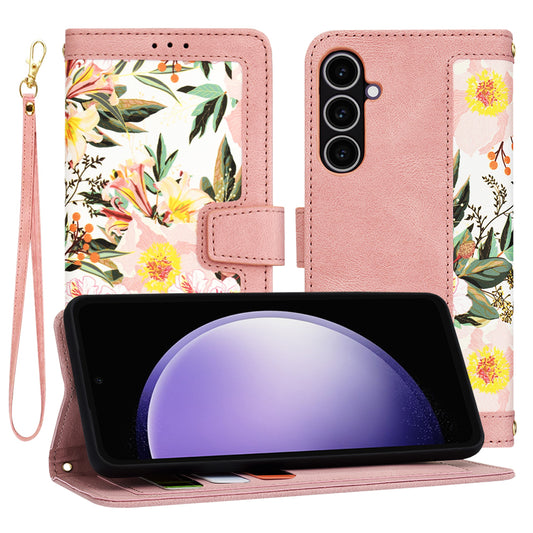 Funda para Samsung Galaxy S23 FE S711, Techsuit, FlipCraft, Rosa