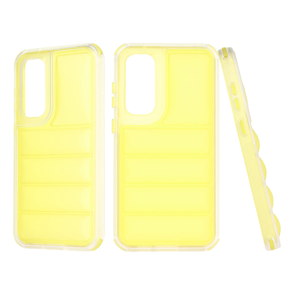 Case for Samsung Galaxy S23 FE S711, Techsuit, Wave Shield, Yellow