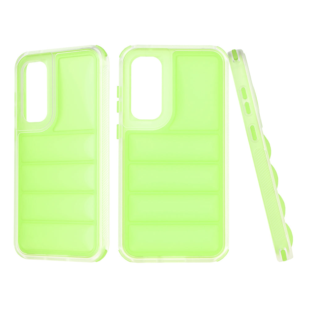 Funda para Samsung Galaxy S23 FE S711, Techsuit, Wave Shield, Verde