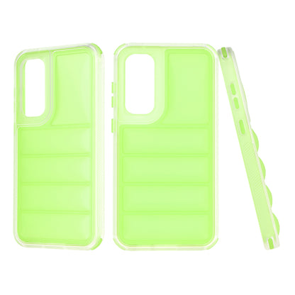 Funda para Samsung Galaxy S23 FE S711, Techsuit, Wave Shield, Verde