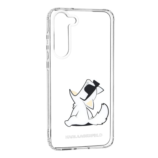 Funda para Samsung Galaxy S23+ S916, Karl Lagerfeld, Choupette Eat, Transparente