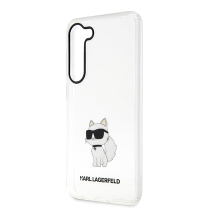 Funda para Samsung Galaxy S23+ S916, Karl Lagerfeld, Ikonik Choupette, Transparente