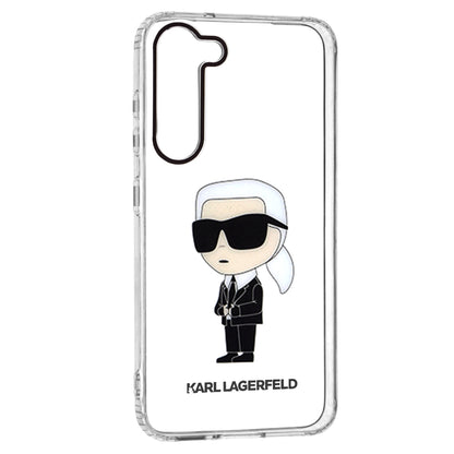 Funda para Samsung Galaxy S23+ S916, Karl Lagerfeld, Ikonik Karl, Transparente