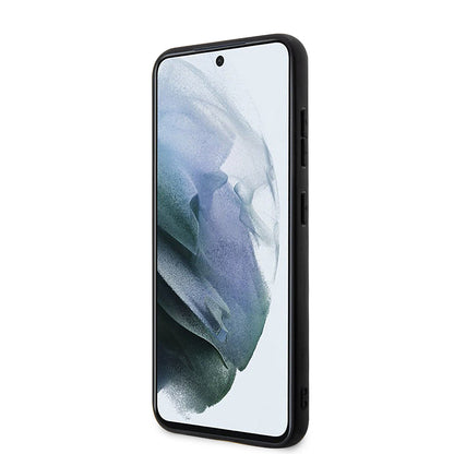 Funda para Samsung Galaxy S23+ S916, Karl Lagerfeld, Saffiano Monogram Metal Logo, Negra