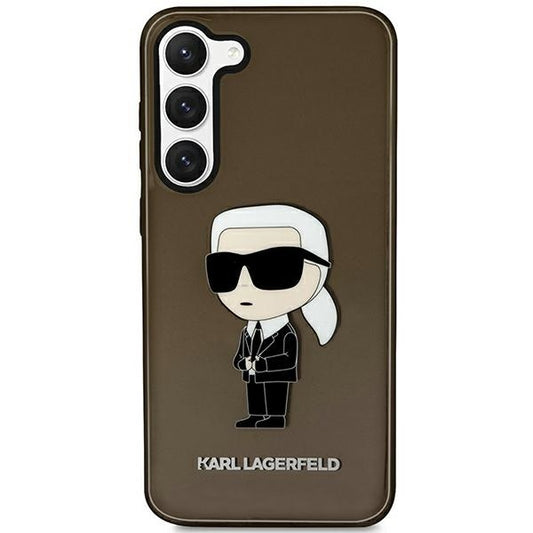 Funda para Samsung Galaxy S23 S911, Karl Lagerfeld, Ikonik Karl, Negra