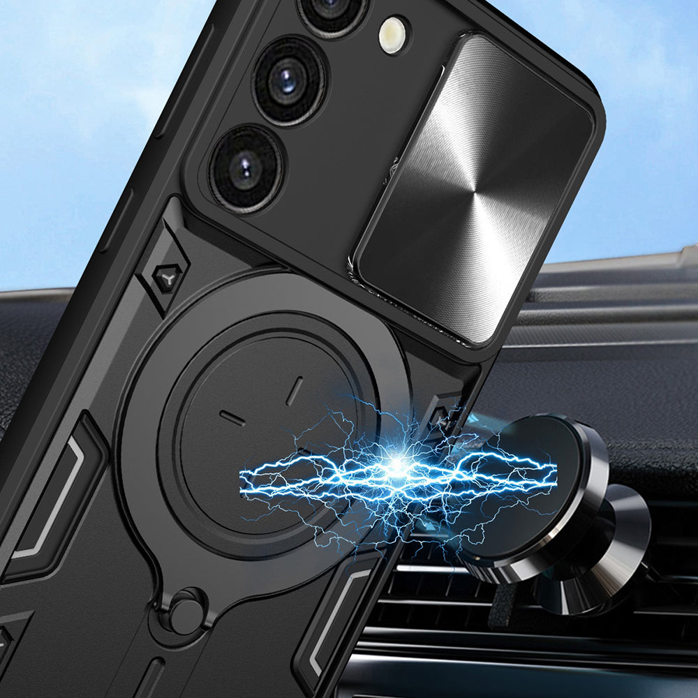 Case for Samsung Galaxy S23 S911, Techsuit, CamGuard Pro, Black