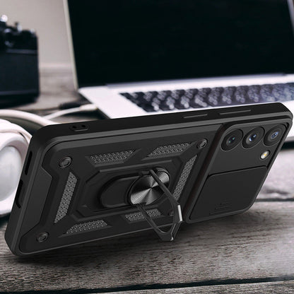 Funda para Samsung Galaxy S23 S911, Techsuit, CamShield, Negra