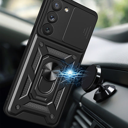 Funda para Samsung Galaxy S23 S911, Techsuit, CamShield, Negra