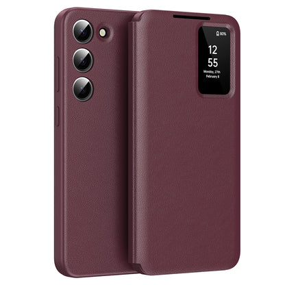 Funda para Samsung Galaxy S23 S911, Techsuit, SmartView, Roja
