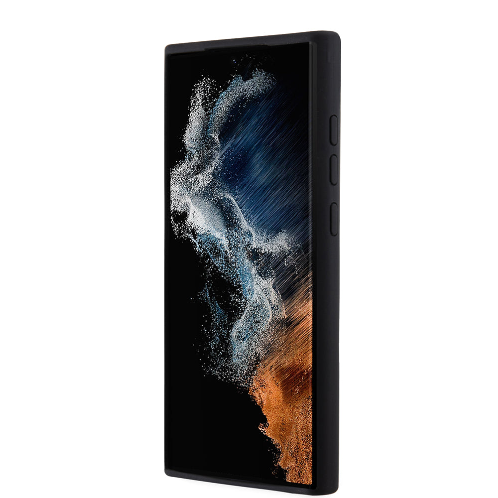 Funda para Samsung Galaxy S23 Ultra S918, Karl Lagerfeld, Silicone Choupette, Negra