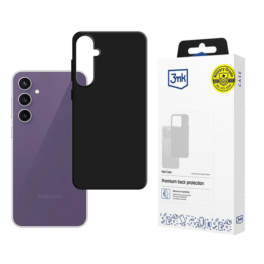 Funda para Samsung Galaxy S24 FE S721, 3MK, Negra Mate