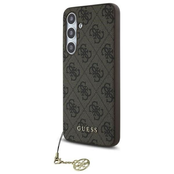 Funda para Samsung Galaxy S24 FE S721, Guess, 4G Charm, Marrón