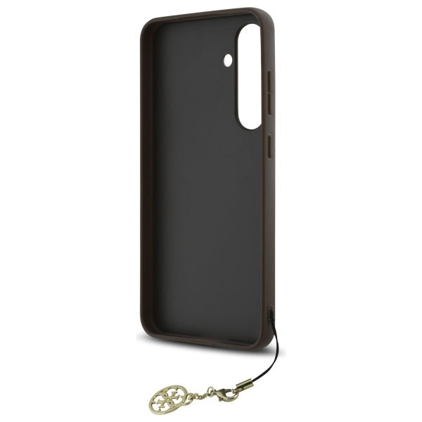 Funda para Samsung Galaxy S24 FE S721, Guess, 4G Charm, Marrón