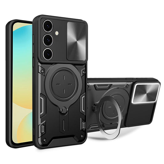 Funda para Samsung Galaxy S24 FE S721, Techsuit, CamGuard Pro, Negra