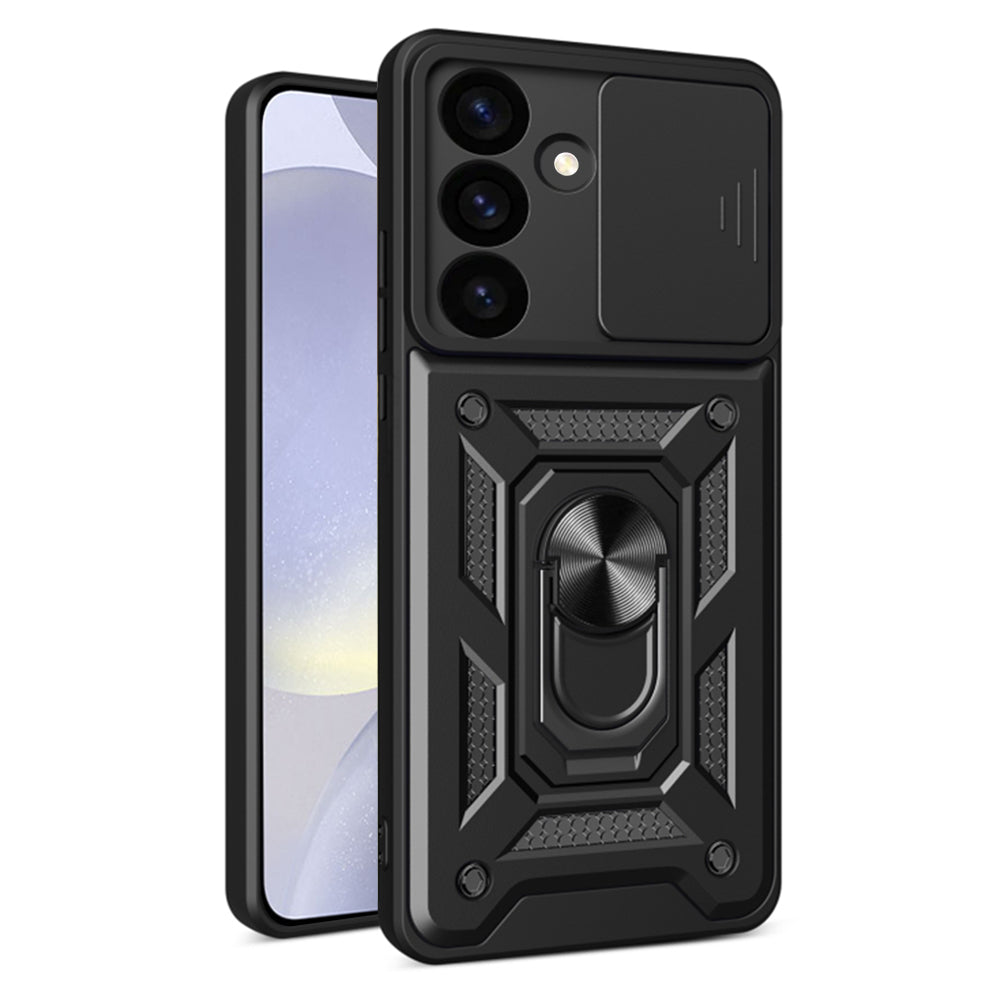 Funda para Samsung Galaxy S24 FE S721, Techsuit, CamShield, Negra