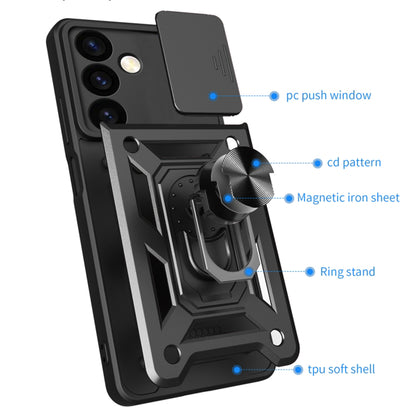 Funda para Samsung Galaxy S24 FE S721, Techsuit, CamShield, Negra