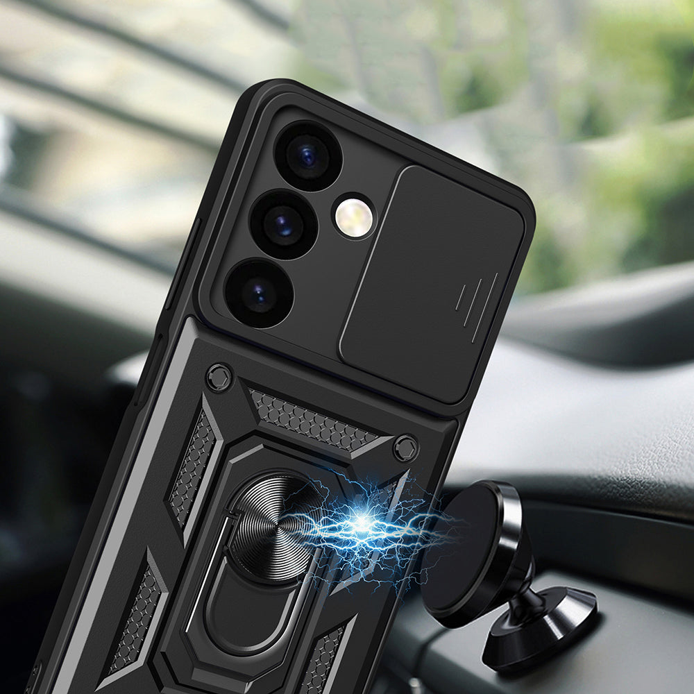 Funda para Samsung Galaxy S24 FE S721, Techsuit, CamShield, Negra