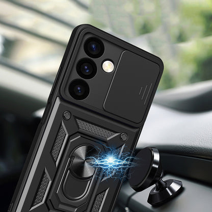 Funda para Samsung Galaxy S24 FE S721, Techsuit, CamShield, Negra