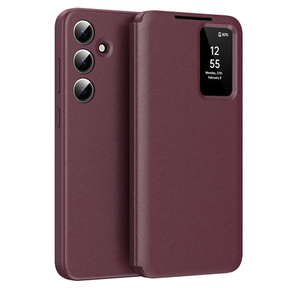 Funda para Samsung Galaxy S24 FE S721, Techsuit, SmartView, Roja