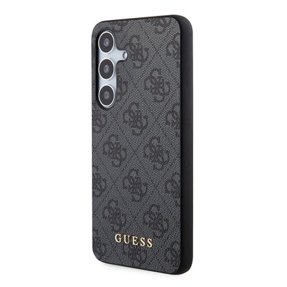Funda para Samsung Galaxy S24+ S926, Guess, 4G Metal Gold Logo, Negra