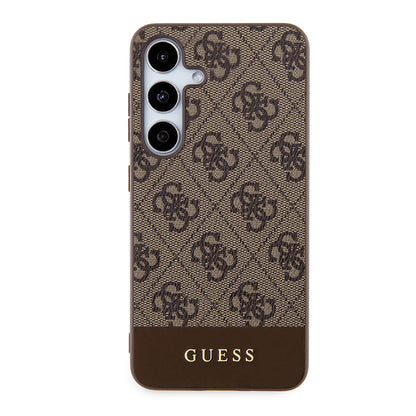 Funda para Samsung Galaxy S24+ S926, Guess, 4G Stripe, Marrón.