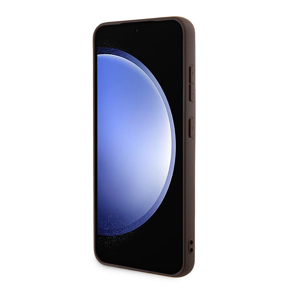 Funda para Samsung Galaxy S24+ S926, Guess, 4G Stripe, Marrón.