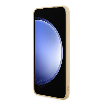 Funda para Samsung Galaxy S24+ S926, Guess, Glitter Script, Dorada