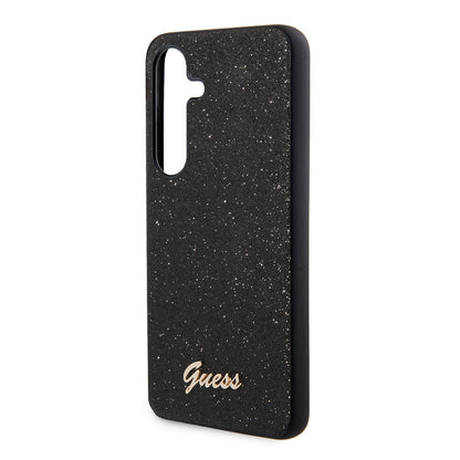 Funda para Samsung Galaxy S24+ S926, Guess, Glitter Script, Negra