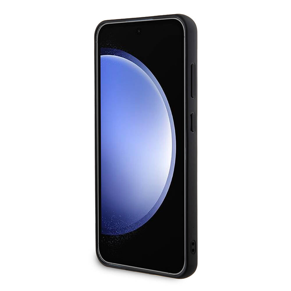 Funda para Samsung Galaxy S24+ S926, Guess, Rhinestone Triangle Logo, Dorada