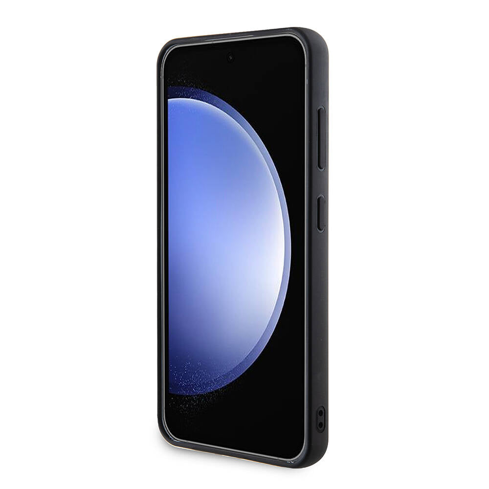 Funda para Samsung Galaxy S24+ S926, Guess, Rhinestone Triangle Logo, Negra