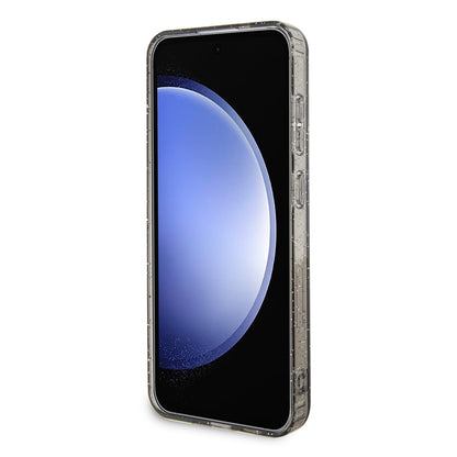 Funda para Samsung Galaxy S24+ S926, Karl Lagerfeld, Glitter Karl & Choupette, Azul.