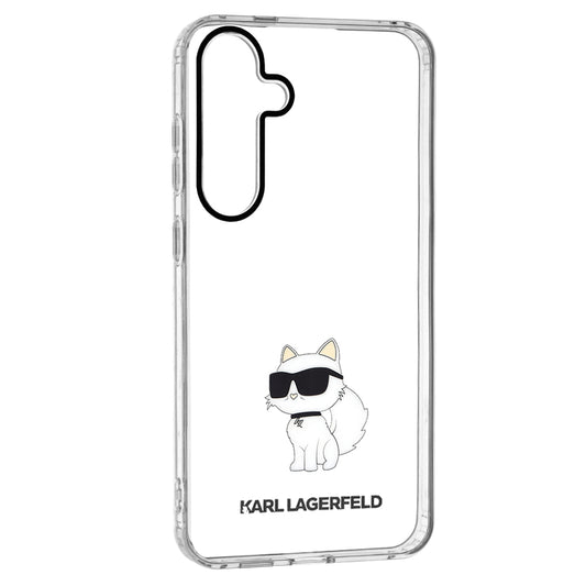 Funda para Samsung Galaxy S24+ S926, Karl Lagerfeld, IML Luxury Choupette, Transparente