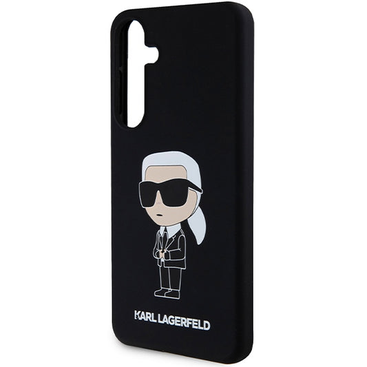 Funda para Samsung Galaxy S24+ S926, Karl Lagerfeld, Silicone Ikonik NFT, Negra