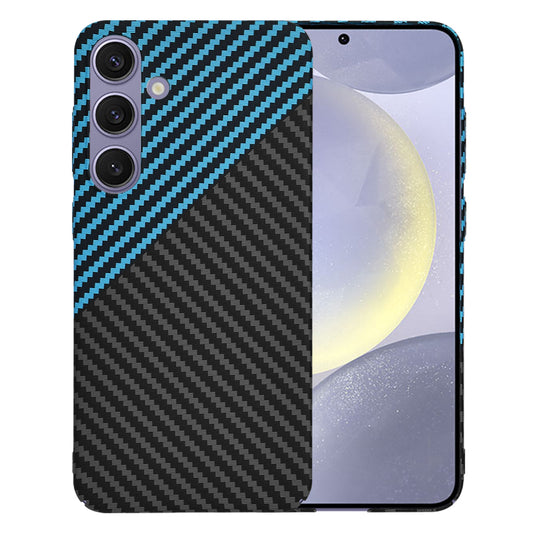 Funda para Samsung Galaxy S24+ S926, Techsuit, Carbonite FiberShell, Negra Bleu