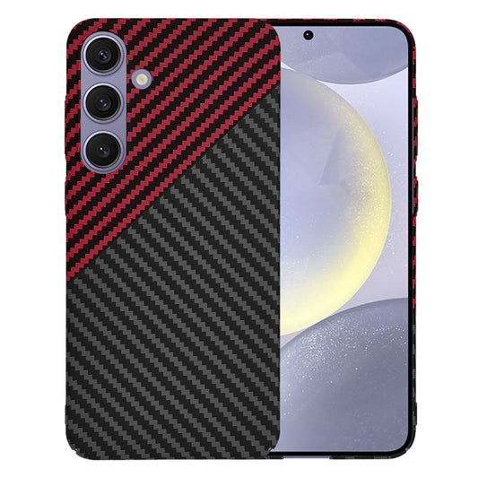 Funda para Samsung Galaxy S24+ S926, Techsuit, Carbonite FiberShell, Negra Roja