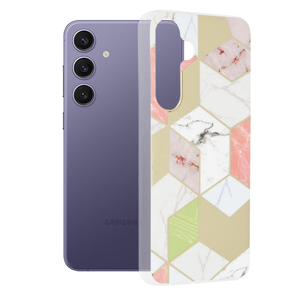 Funda para Samsung Galaxy S24+ S926, Techsuit, Marble, Morado