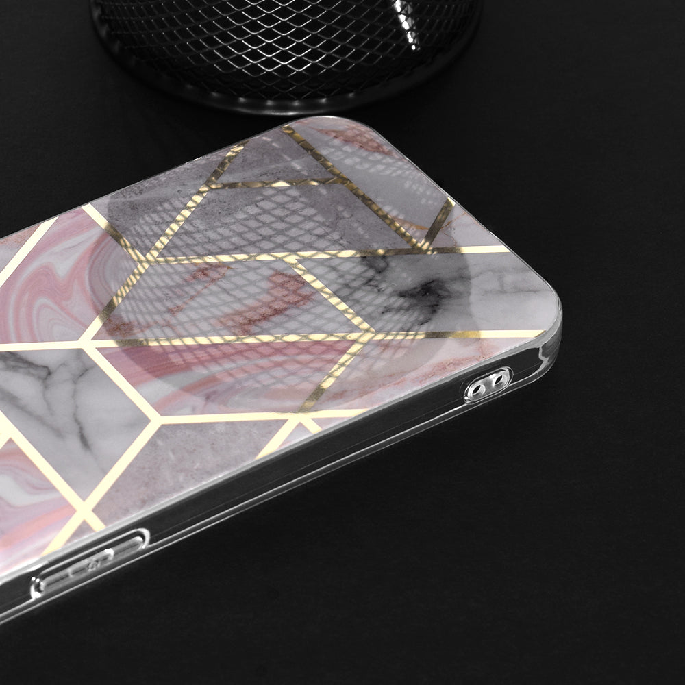 Funda para Samsung Galaxy S24+ S926, Techsuit, Marble, Rosa