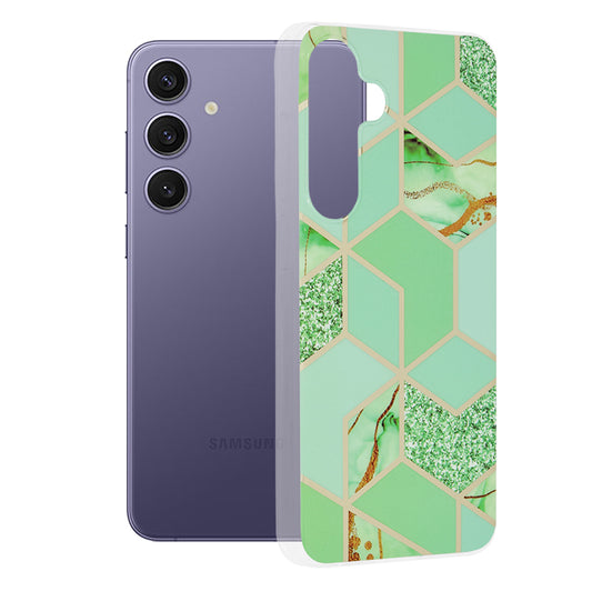 Funda para Samsung Galaxy S24+ S926, Techsuit, Marble, Verde