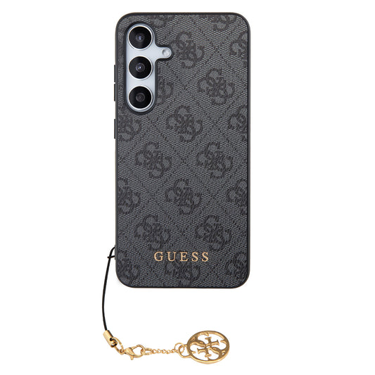 Funda para Samsung Galaxy S24 S921, Guess, 4G Charm, Negra