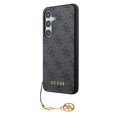 Funda para Samsung Galaxy S24 S921, Guess, 4G Charm, Negra
