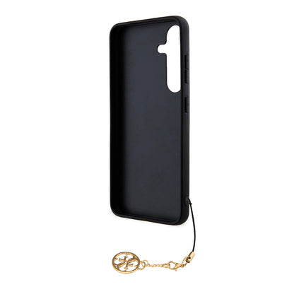 Funda para Samsung Galaxy S24 S921, Guess, 4G Charm, Negra