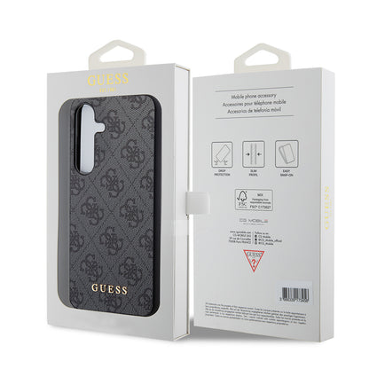 Funda para Samsung Galaxy S24 S921, Guess, 4G Charm, Negra
