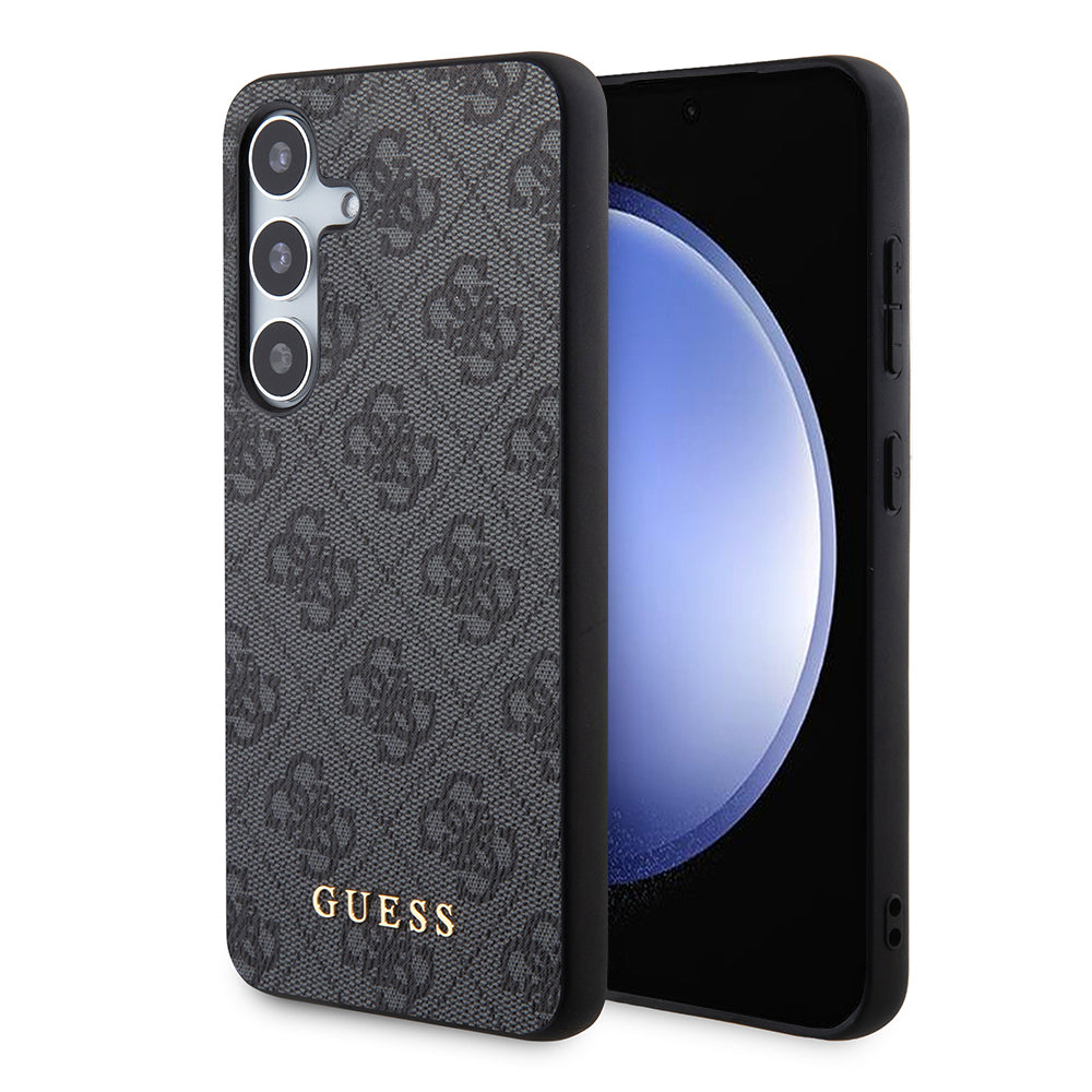 Funda para Samsung Galaxy S24 S921, Guess, 4G Metal Gold Logo, Negra